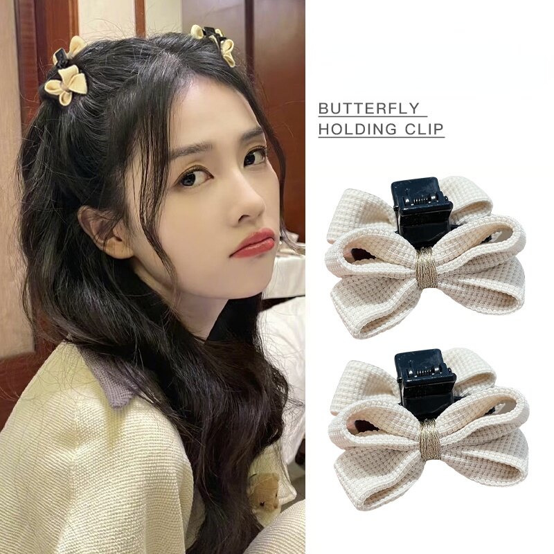 New cute small double-sided bow hairpin