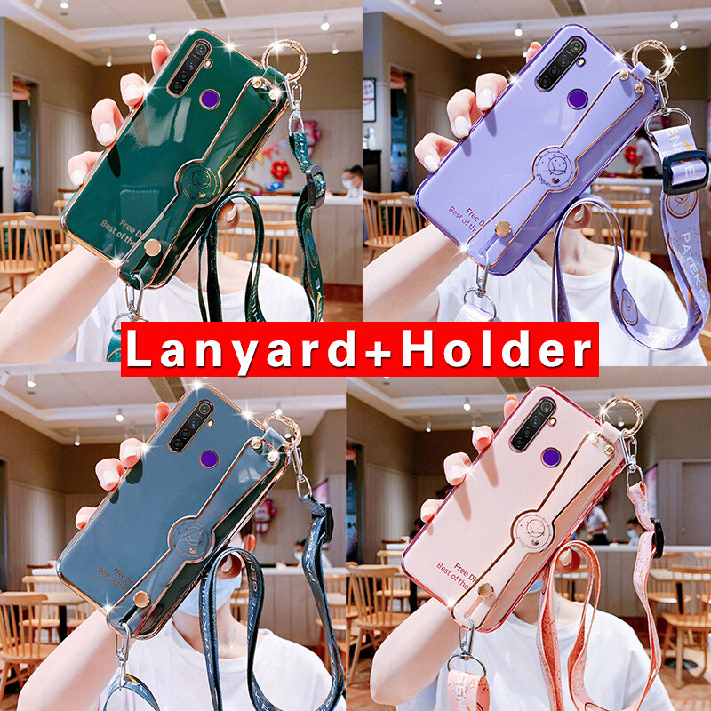 BRAND SET Custodia per Oppo Realme 5 PRO Antiurto Cielo Stellato Brillante Modello Cover Posteriore in Vetro Temperato Morbido TPU Bordo in Silicone Bumper Case Protettiva-CCXK
