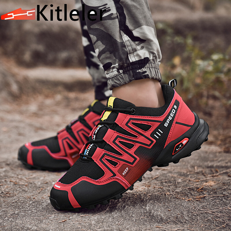 Hiking Shoes Outdoor Climbing Shock Absorber Walking Shoes Large Size Men and 