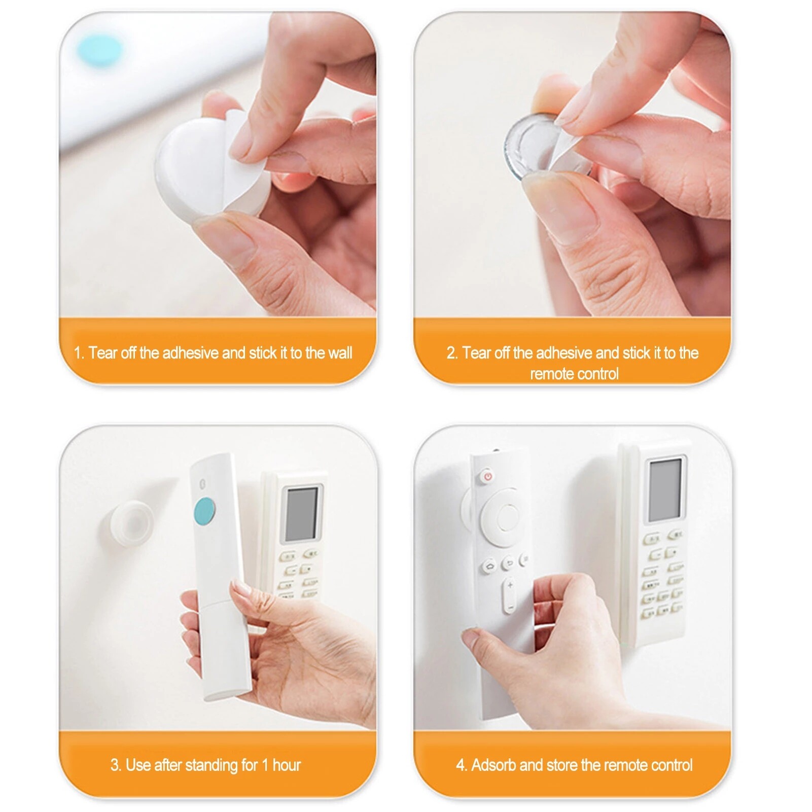 1/2Pcs Từ Hai Mặt Hút Tường Móc Tủ Lạnh Nam Châm Nhãn Dán Móc Áo Điều Khiển Từ Xa Tường Chủ Nhà Tổ Chức Móc