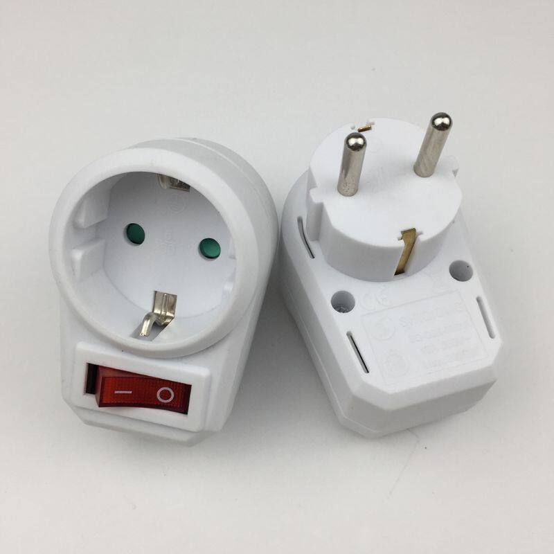 【Hàng Có Sẵn】phích Cắm Chuyển Đổi Châu Âu Bộ Chuyển Đổi Nguồn 1 Sang 1 Chiều Với Chuyển Đổi, EU Ổ Cắm Du Lịch