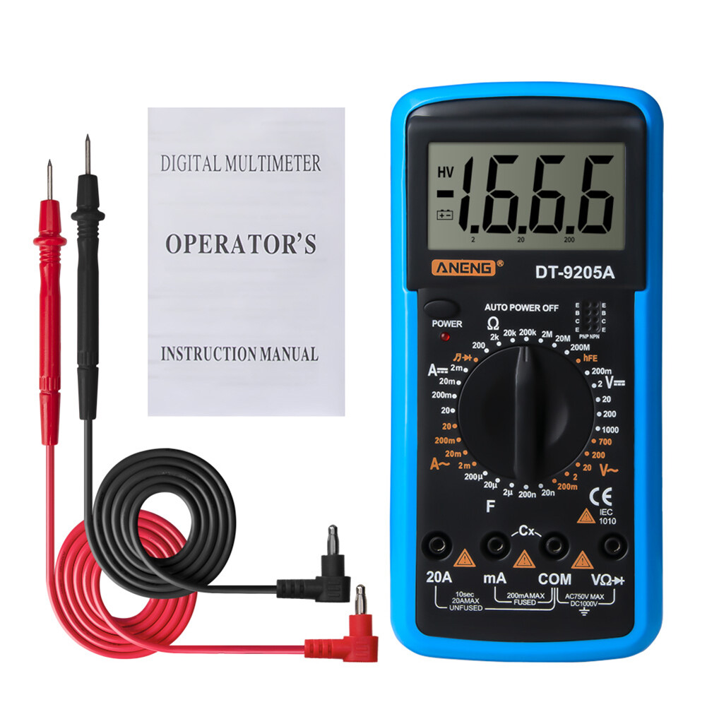 【ANENG】ANENG DT-9205A Vôn Kế Kỹ Thuật Số Đồng Hồ Đo Điện Áp Máy Đo Điện Trở