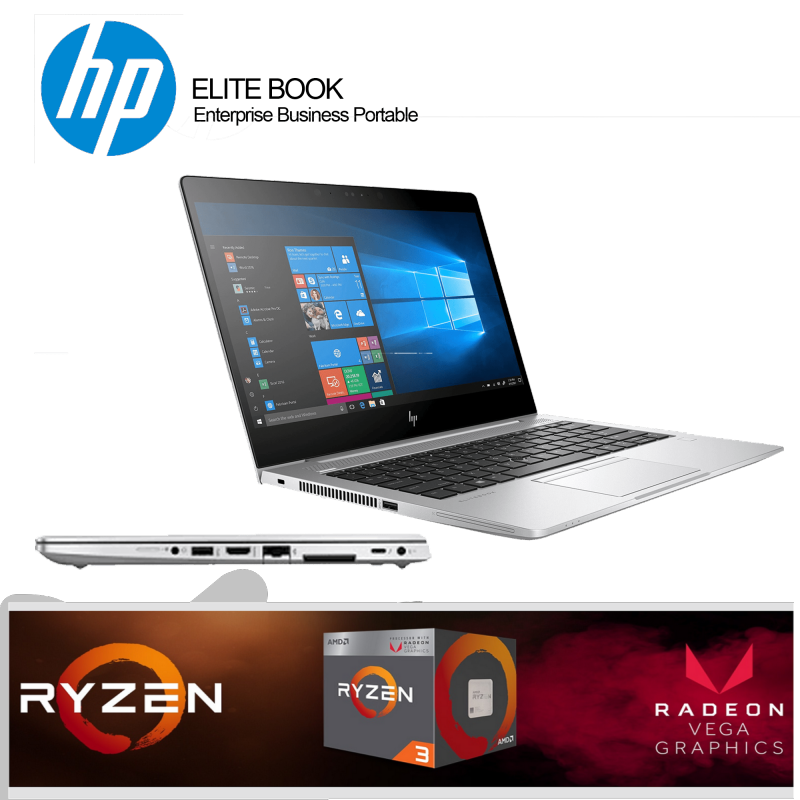 (Refurbished) HP EliteBook 735G5 ( Amd Ryzen3 2.0GHz/8GB Ram/128GB SSD/13.3 Inch / Cam / Win 10Pro Malaysia