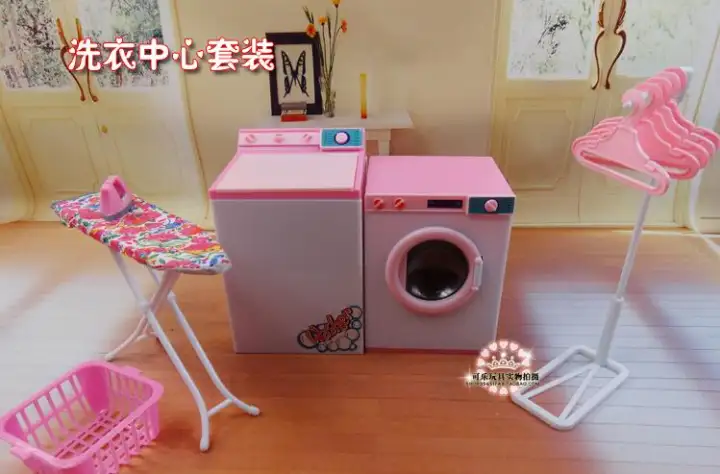 ken doll with washing machine