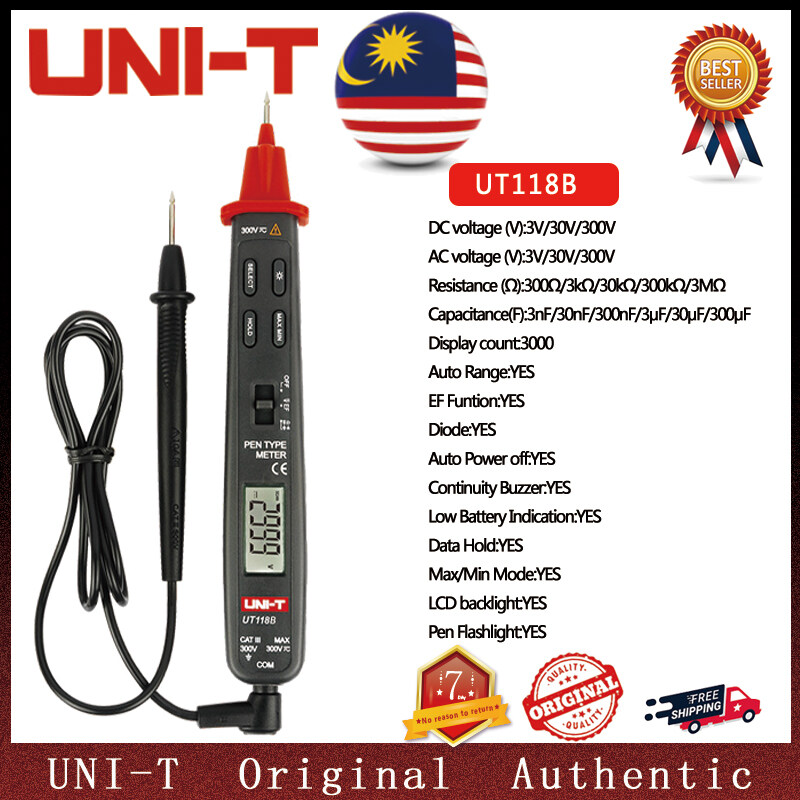 【In Stock】UNI-T UT118B Pen Type Digital Multimeter Auto SCAN LCD ...