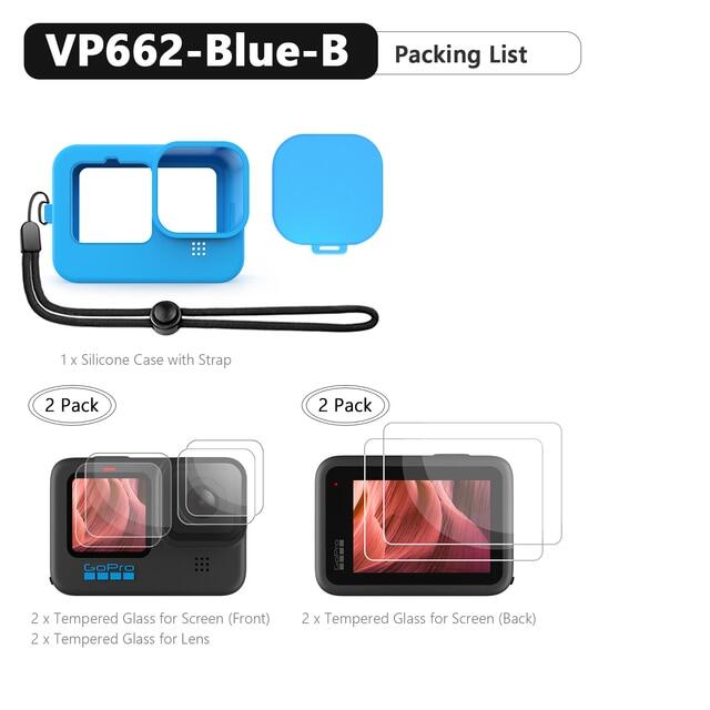 For gopro hero 11 10 black soft silicone case for go pro hero 10 9 silicone protective full cover shell camera essorie vp662