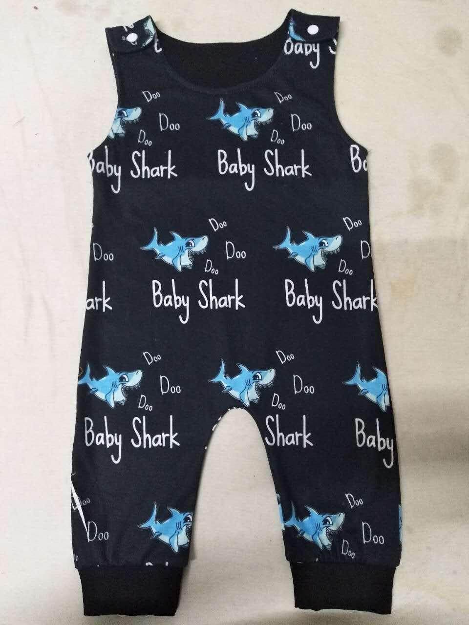 shark romper baby