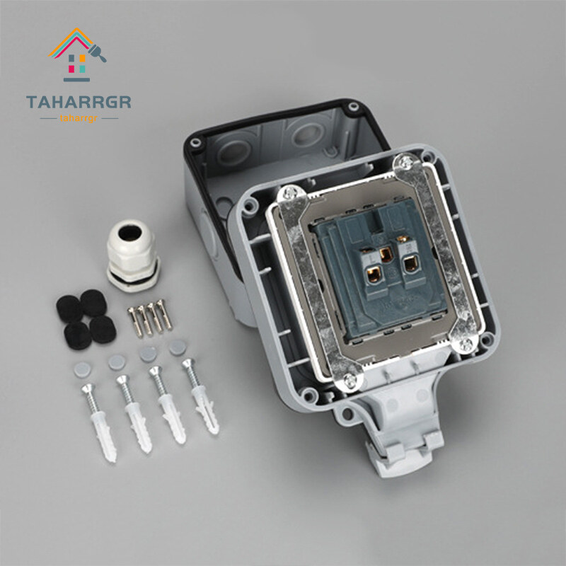 Outdoor Waterproof Socket IP66 Rainstorm-proof Charging Socket Rainproof Splash-proof Outdoor Power Outlet