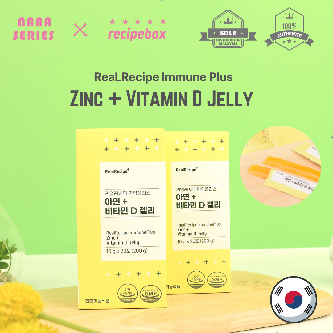RealRecipe Immune Plus Zinc + Vitamin D Jelly Stick (Made In Korea