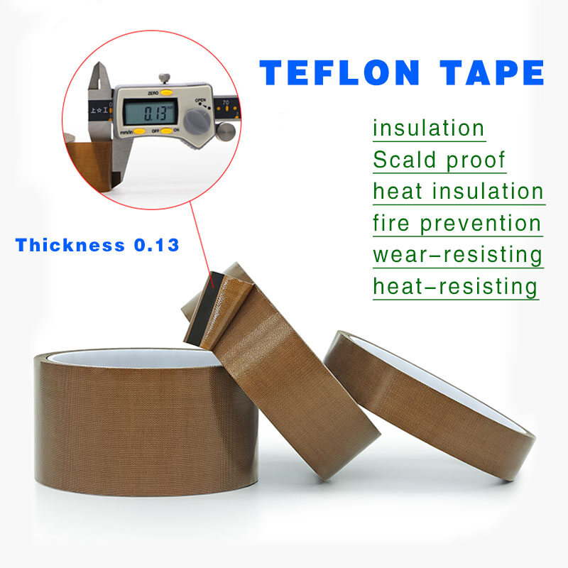 Teflon tape thickness 0.13 high temperature resistant adhesive tape anti scald cloth insulation insulation cloth sealing machine high temperature cloth