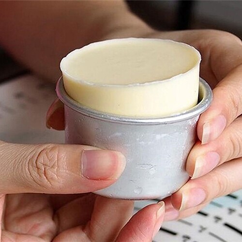 Terylin 5Pcs 2.5inch Round Mini Cake Pan Removable Bottom Pudding Mold DIY Baking Tools