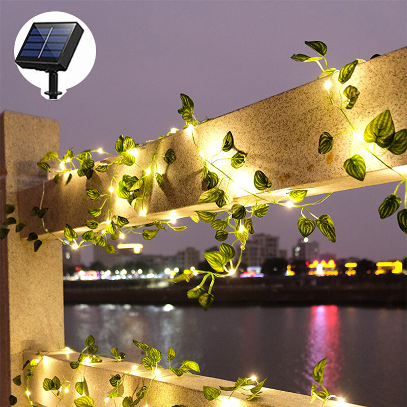 ivy garland with solar lights