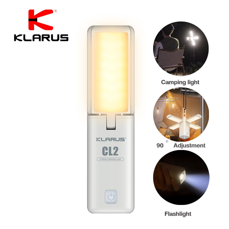 KLARUS CL2 Outdoor Camping Lantern Tent Lights With Hook Freefolding