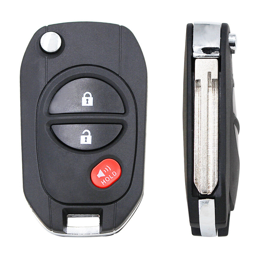 Modified Flip 3/4/5/6 Buttons Remote Control Key Fob Shell Case Fob For Toyota Sequoia Highlander Sienna Tacoma Tundra Gq43vt20t