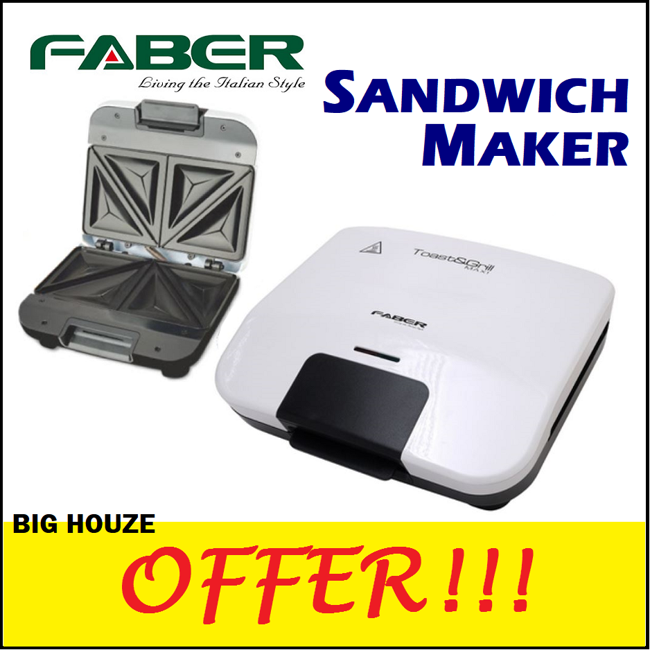 Faber FSM610 Sandwich Maker 750W Toast & Grill FSM 610 Lazada