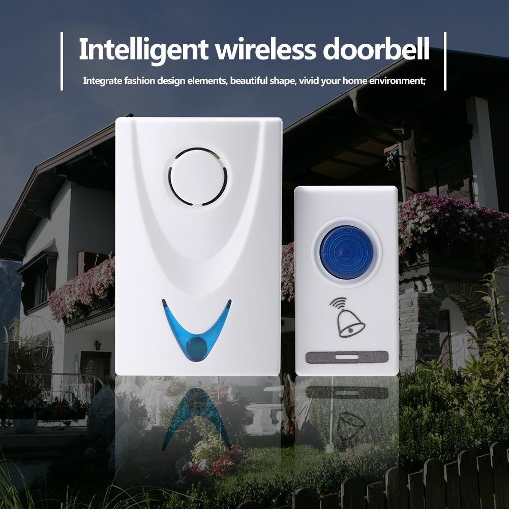 100 M การควบคุมระยะไกล Wireless Home Security Smart doorbells ALARM ...