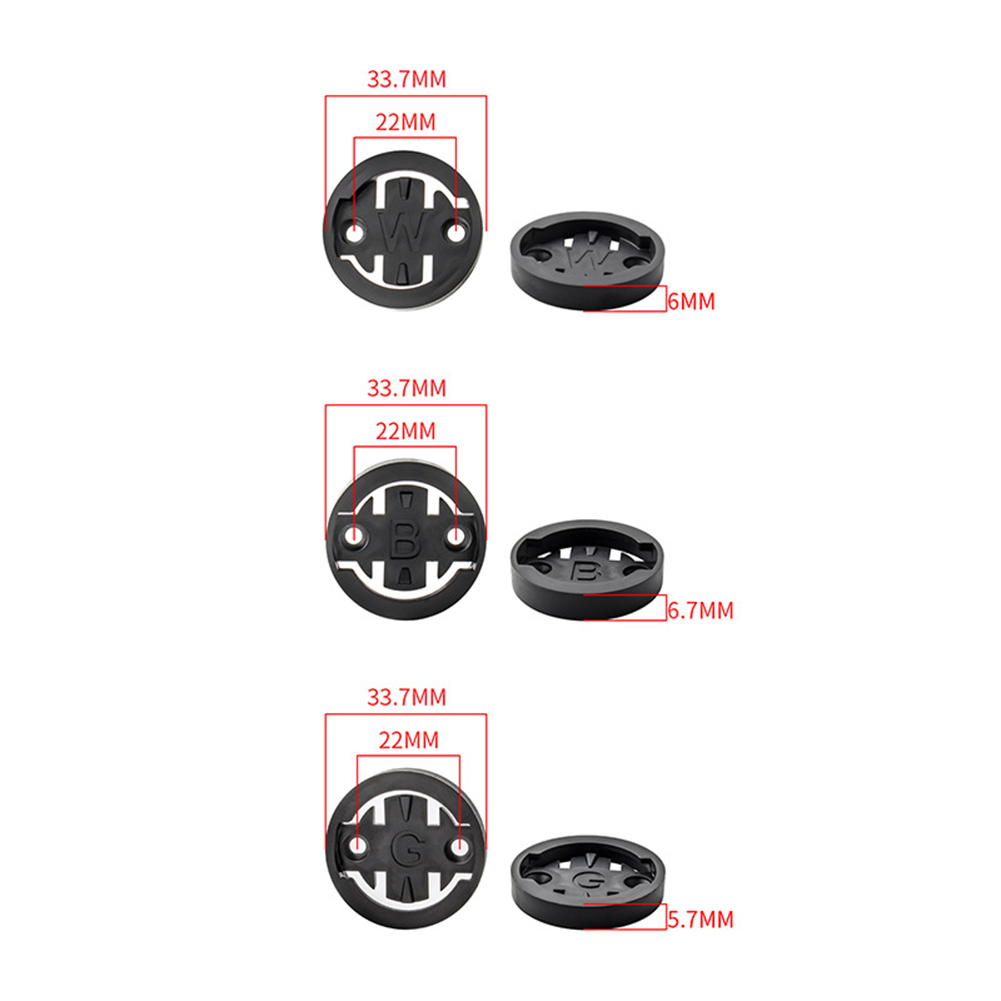 [Soccerhouse] Bike Computer Mount Insert Kits Stopwatch Holder Mount Bracket For Garmin/Wahoo/Bryton