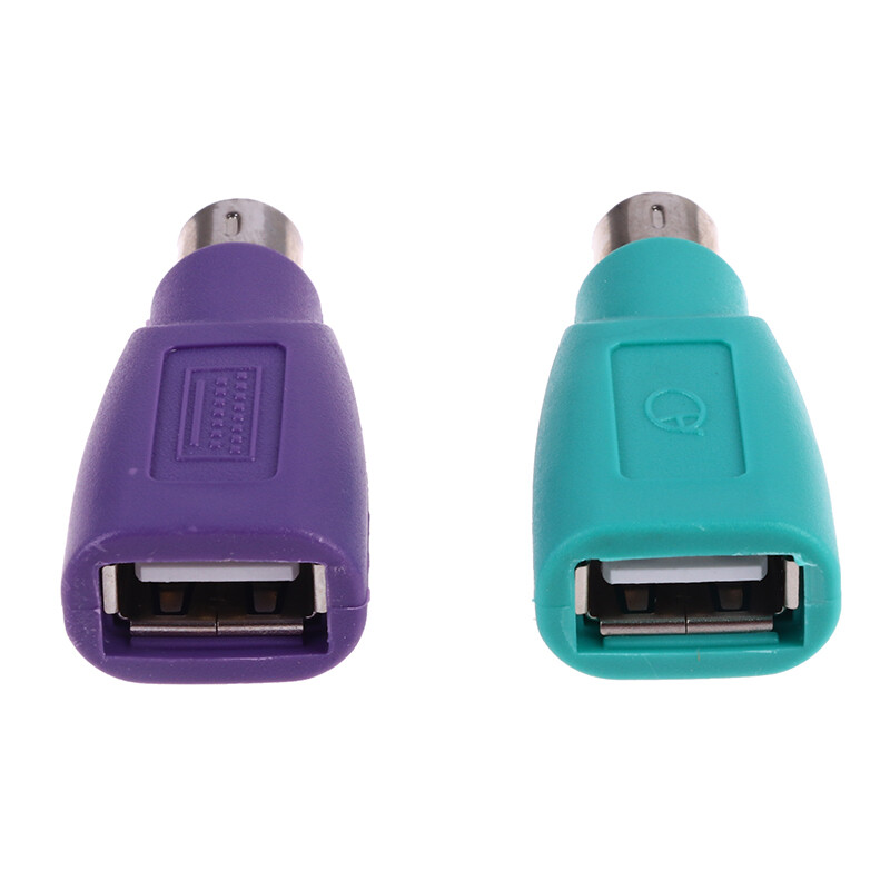 Gaib 1Pair Keyboard Mouse PS2 to PS 2 USB Adapter Converter for usb Keyboard Mouse