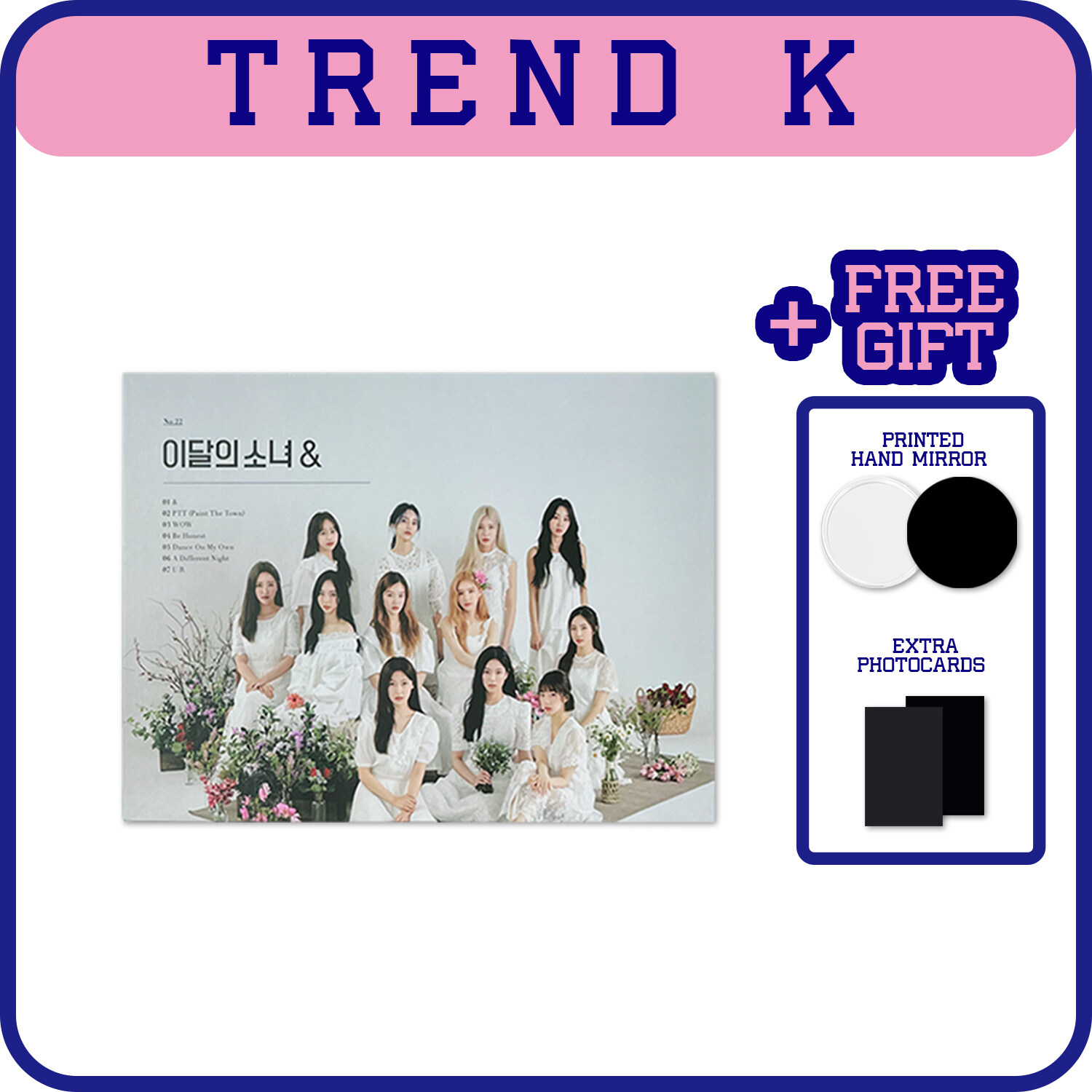 Loona 4th Mini Album [ And ] D Ver Cd R Photobook Photocards Sticker Calendar