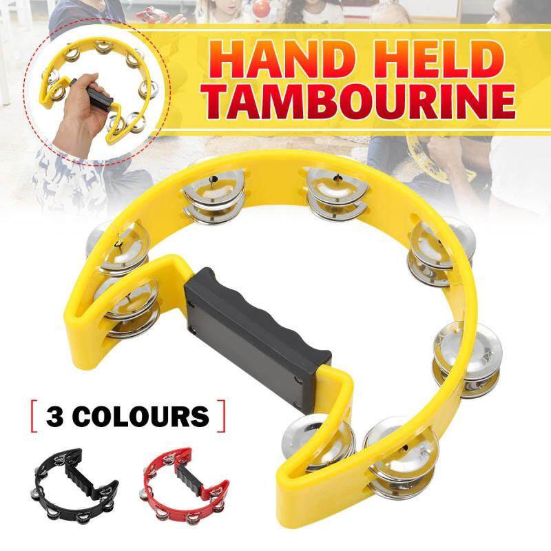 Tambourine Cầm Tay Với Hai Hàng Chuông Kim Loại Gõ Ban Nhạc Nhà Thờ Đảng Hot