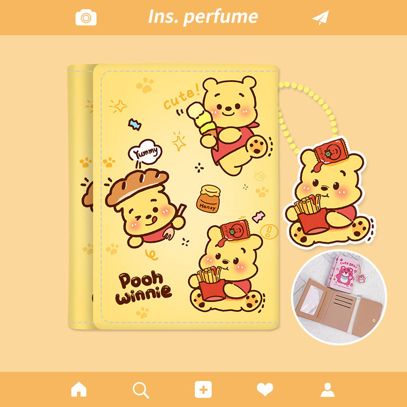 Bei Bao Bao Women's wallet cartoon three-fold wallet thin portable cute wallet large capacity short change mini card bag