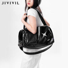 JIVIVIL mới của phụ nữ túi Túi đeo một vai thời trang Túi đeo chéo dung tích lớn đi học cho sinh viên đi lại túi túi xách túi Tote giải trí