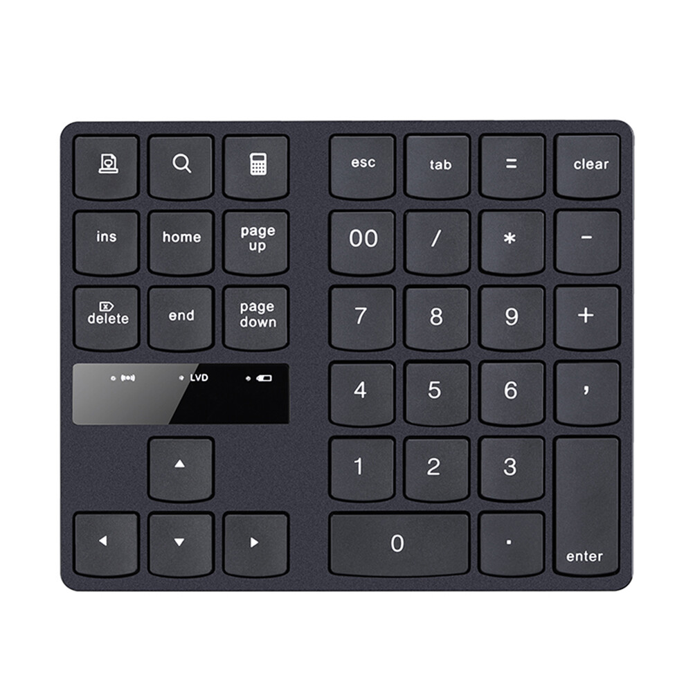 Wireless Numeric Keypad USB Receiver 34 Keys Digital Keyboard for Accounting Teller Windows IOS Mac OS Android PC Tablet Laptop