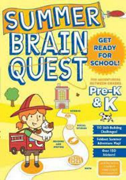 Workbook - Summer Brain Quest: Between Grades Pre-K & K  -  ISBN 9781523502998 (160 Pages Paperback) - Original Guaranteed Malaysia
