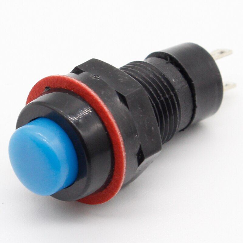 NEW 6pcs/lot Push Button Switch 10mm Momentary / Self Locking Round Button Switch