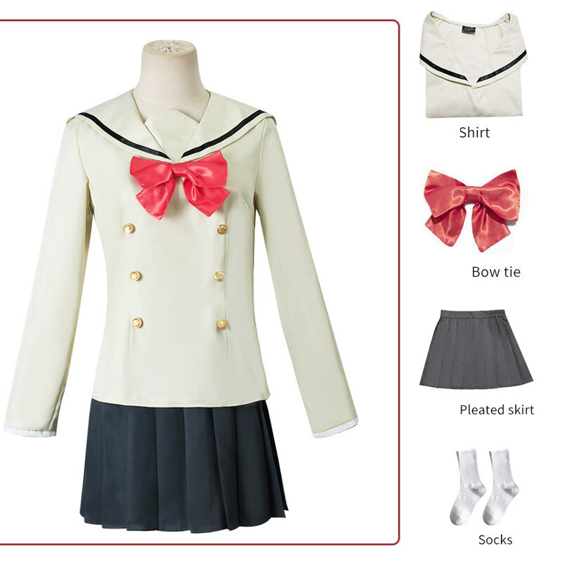 Anime Bocchi The Rock Cosplay Costume Ijichi Nijika Gotoh Hitori Jk Uniform Dress Yamada Ryo Kita Ikuyo School Uniform Pleated Skirt Sets Lolita Costume