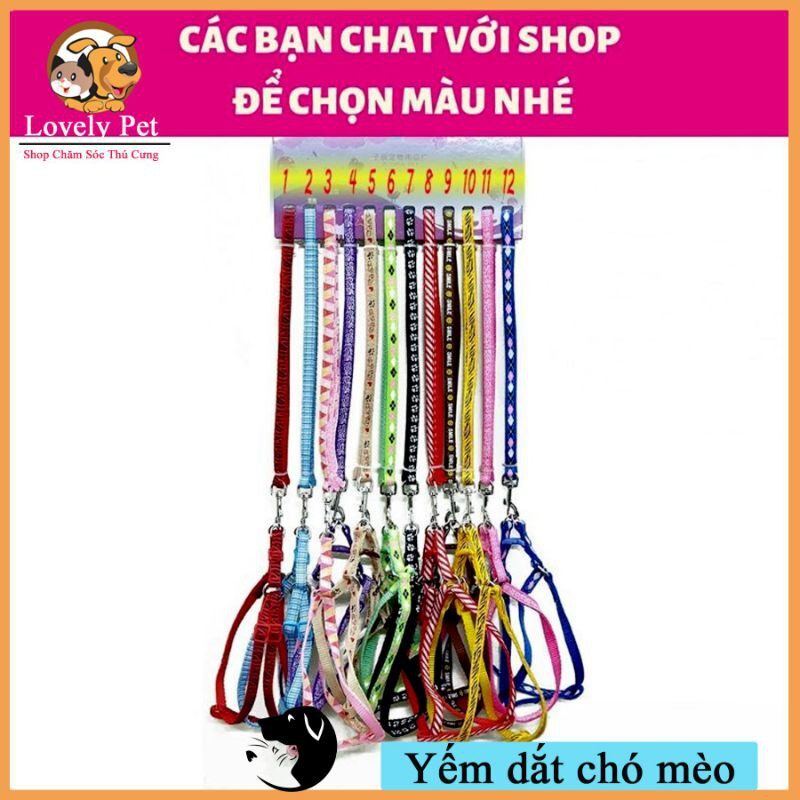 [HCM]Dây Dắt Chó Mèo Đi Dạo Kèm Yếm Giá Rẻ