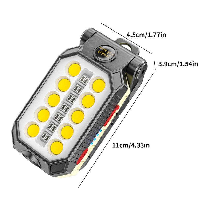 USB LED Work Light Magnetic Light With Magnetic Base For Home Workshop