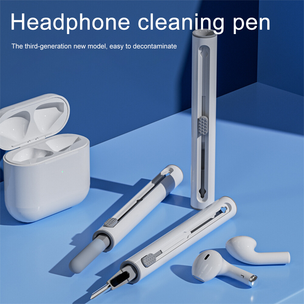[New Ready Stock]New earphone cleaning pen Cleaner Kit for Airpods Pro 1 2 earbuds Cleaning Pen brush Bluetooth Earphones Case Cleaning Tools for H*uawei S*amsung MI