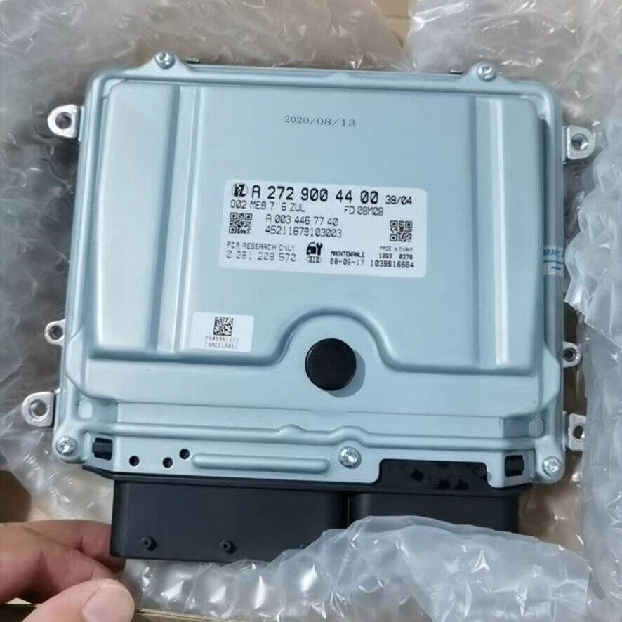 บอร์ดคอมพิวเตอร์เครื่องยนต์ ECU โมดูลควบคุมอิเล็กทรอนิกส์ A2729004400 0261209570สำหรับ Mer-Cedes-Benz