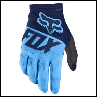 blue dirt bike gloves