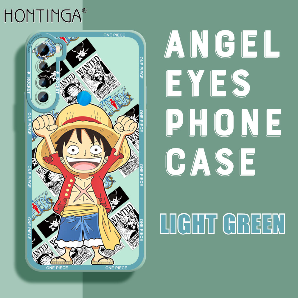 Hontinga Casing Case For Xiaomi Redmi Note 7 Note7 Pro Note 8 Pro Case Cartoon Anime Luffy Square Soft Silicone Full Cover Camera Protection Shockproof Rubber Cases Back Cover Phone Casing Softcase For Boys Girls