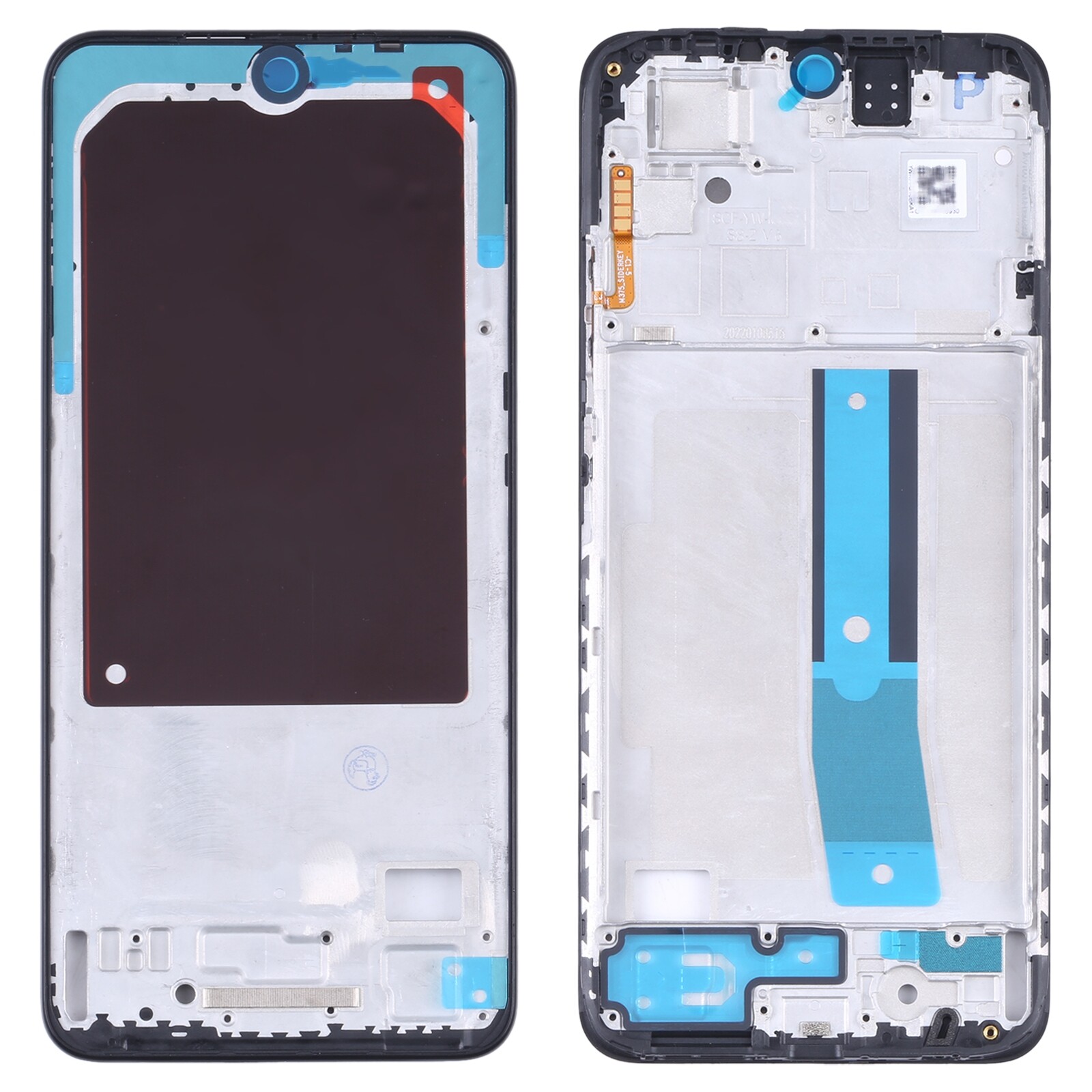 Diylooks front housing lcd frame bezel plate for xiaomi redmi note 11 4g