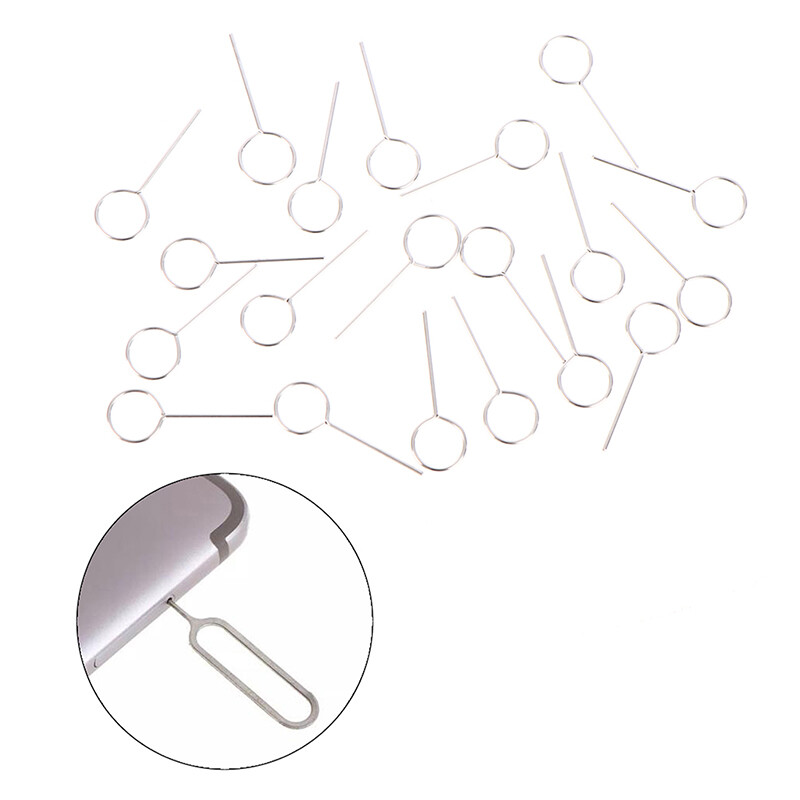 jiaoxing 20Pcs/lot Universal Sim Card Tray Ejector Eject Pin Key Removal Tool for Phone