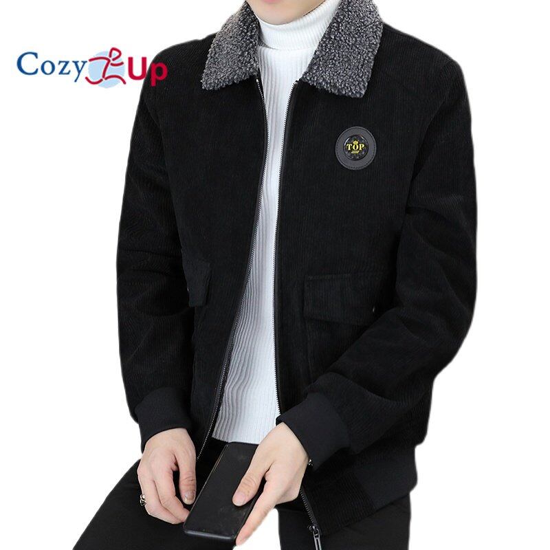 Cozy Up Autumn and Winter New Corduroy Jacket Men's Plush Coat Casual Top Loose