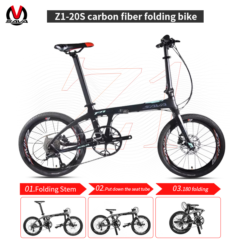 SAVA Z1 20-speed folding bicycle with 