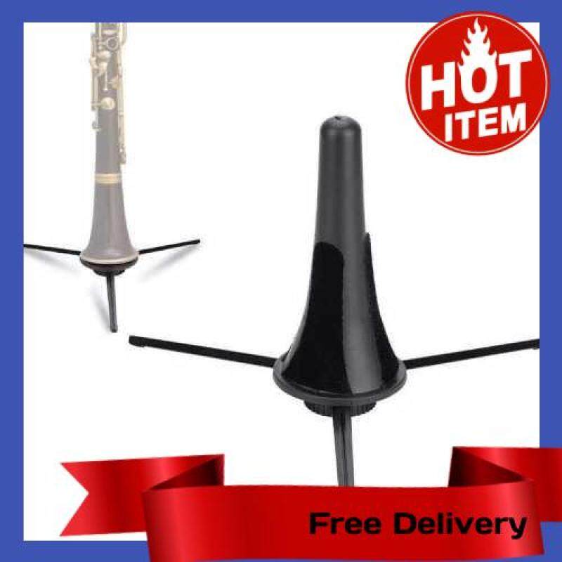 HOT SALE Foldable Clarinet Oboe Stand Straight Saxophone Tripod Holder for Wind Instrument Black (Standard) Malaysia