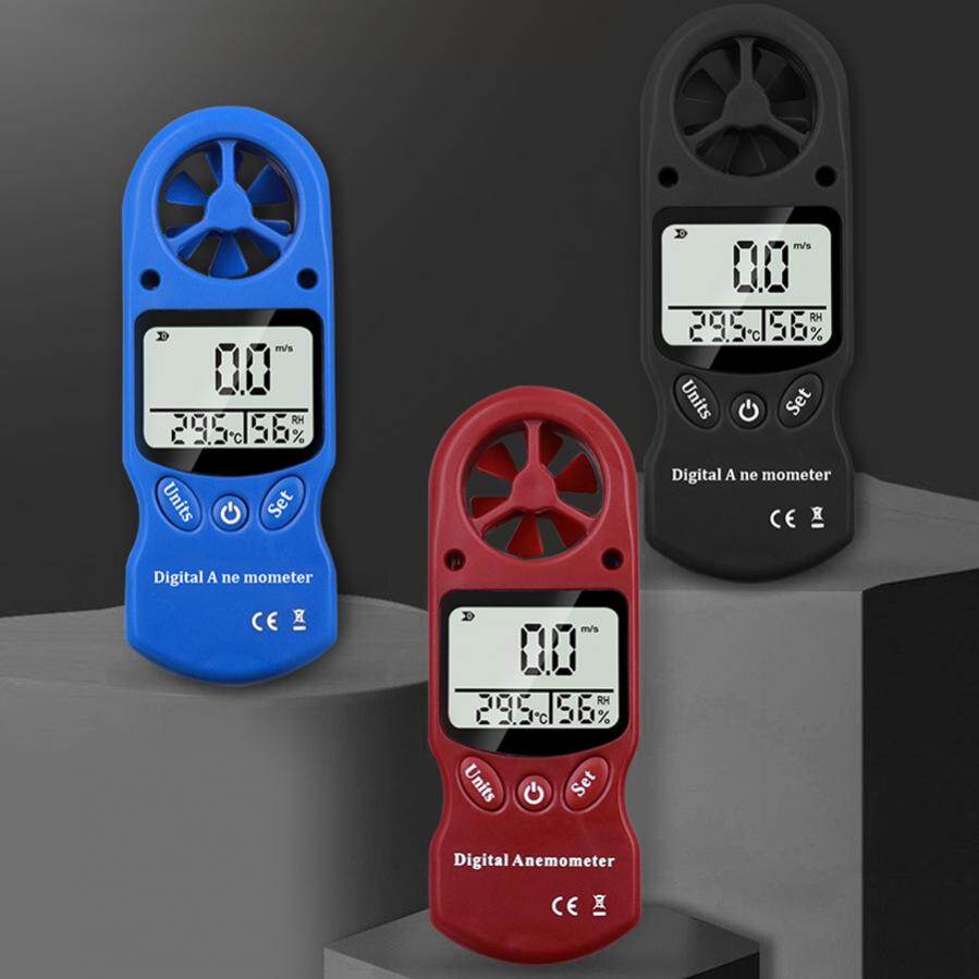3 In 1 Digital Anemometer Handheld Wind Speed Meter with Temperature and Humidity