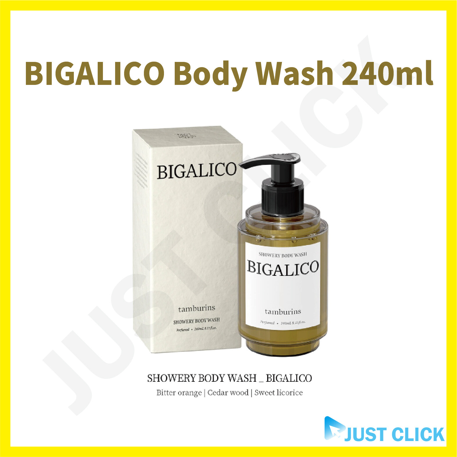 [Tamburins] Body Wash, Body Lotion 240ml BIGALICO NIMBUS FOG STORM