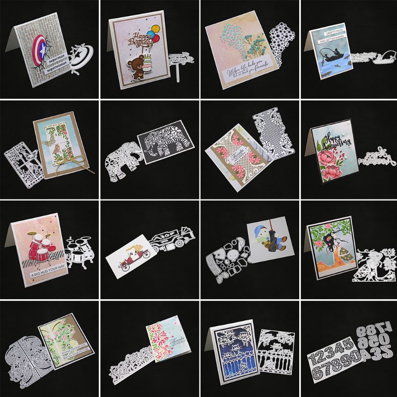 Happy Anniversary Metal Cutting Dies Stencil DIY Scrapbooking Album ...