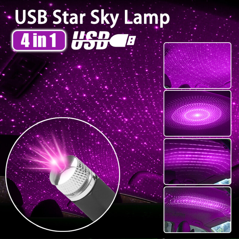 Bảng giá Đèn Chiếu Laser Hình Sao Cho Xe Hơi Đèn Chiếu Xung Quanh Không Gian Như Sao Đèn LED Trang Trí Nhà Cửa Ban Đêm Tự Động Cổng USB
