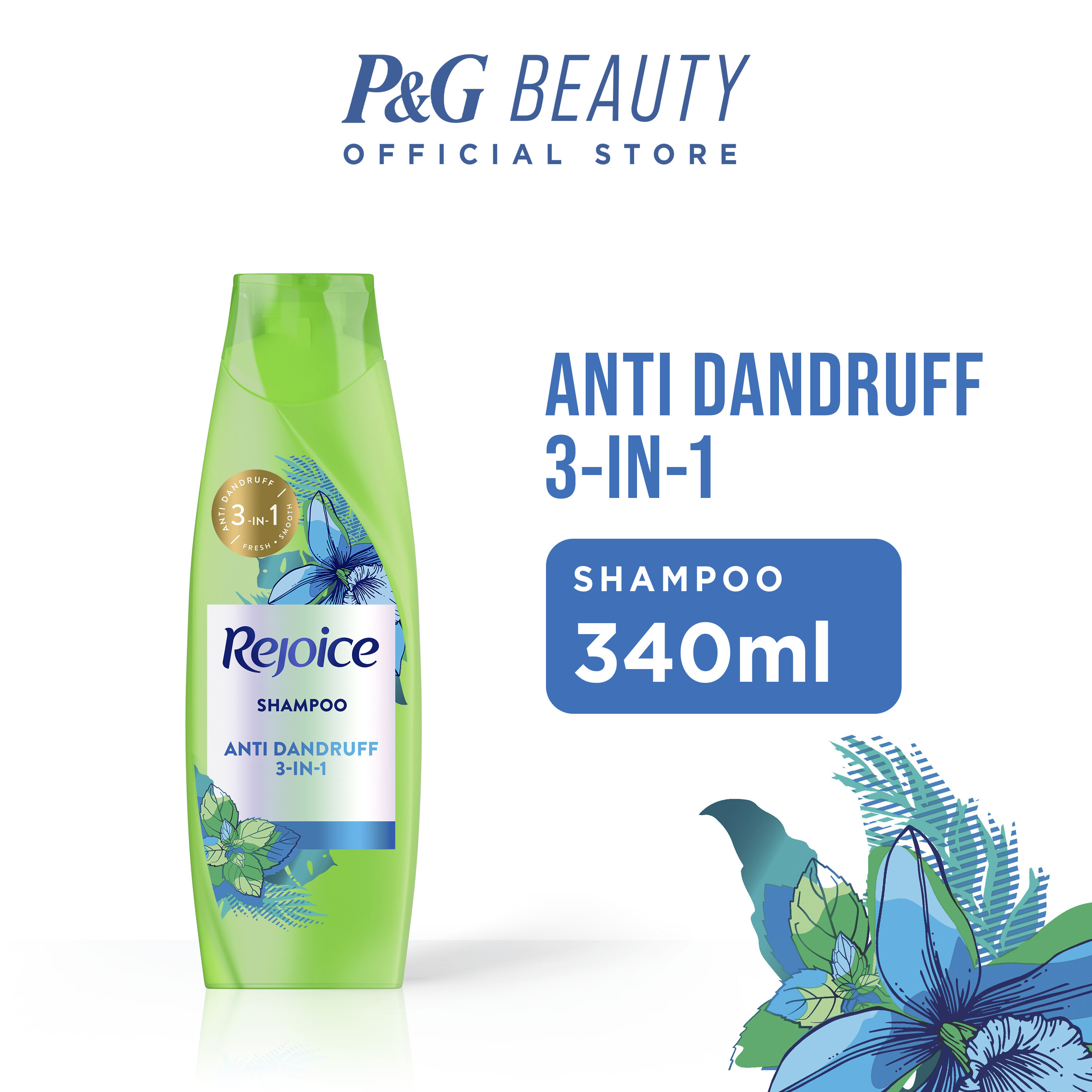Rejoice AntiDandruff 3in1 Shampoo 340ml Lazada