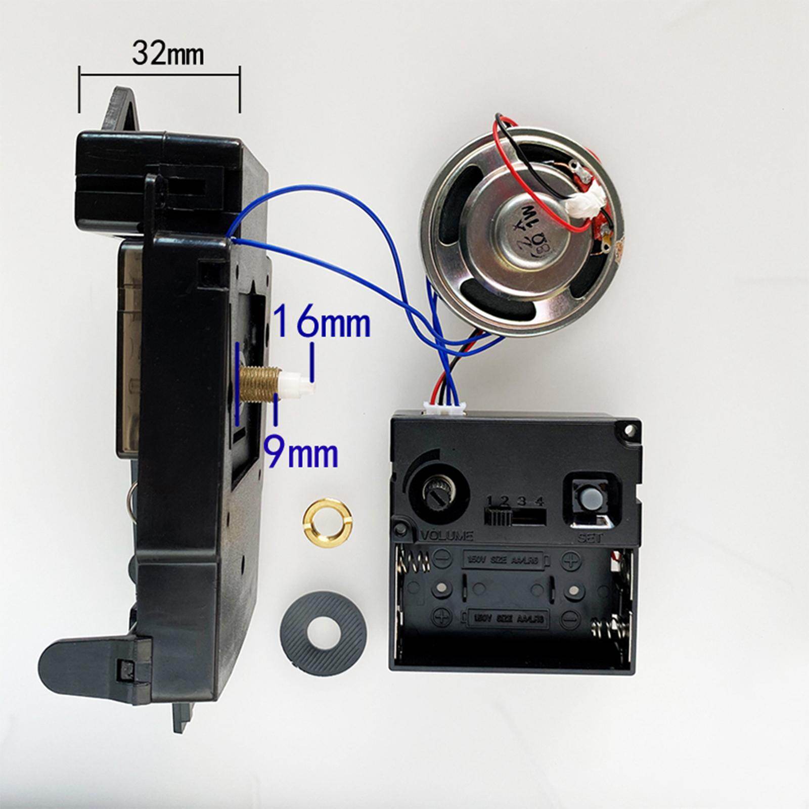 Fityle Pendulum Clock Movement with Music Chime Box Horn Repair Parts W/ Hands