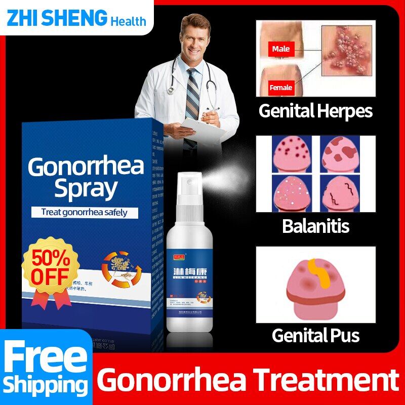 Gonorrhea infection Medicine Spray Genital Herpes Syphili STD Treatment