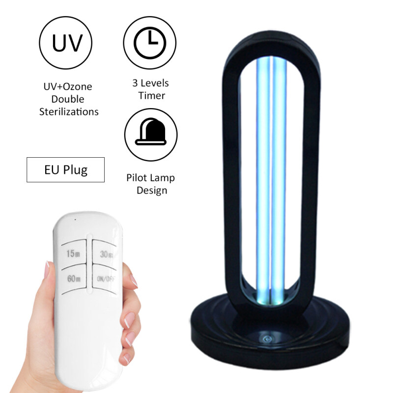 A C 220 V 38 W 254nm UV + Ozone Hẹn Giờ Khử Trùng Đèn Có Điều Khiển Từ Xa Đèn Khử Trùng 3 Cấp Độ Điều Chỉnh T-ime Cài Đặt Chức Năng Hẹn Giờ Chỉ Báo Chế Độ Làm Việc Đèn Hoa Tiêu