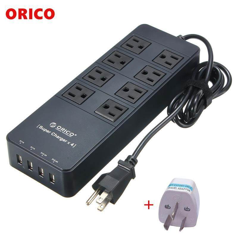 Bảng giá ORICO 8 Ổ Cắm Điện Chống Sét Bảo Vệ Điện Dây Ổ Cắm có 4 Cổng Sạc USB Phích Cắm US Phong Vũ